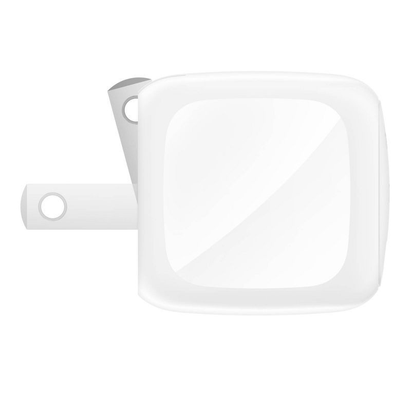 slide 7 of 10, Belkin 30W USB-C Wall Charger - White: Quick Charge, Compatible with Apple & Samsung, 1 ct