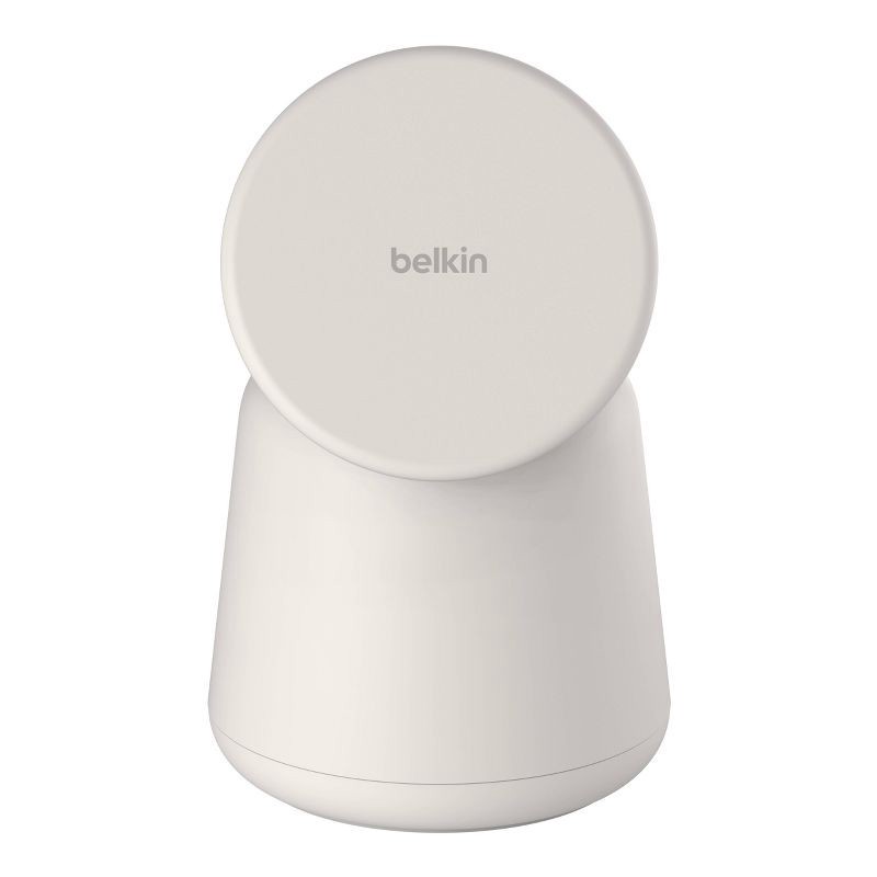 slide 4 of 6, Belkin 2-in-1 Wireless Charging Dock with MagSafe - Sand, 1 ct