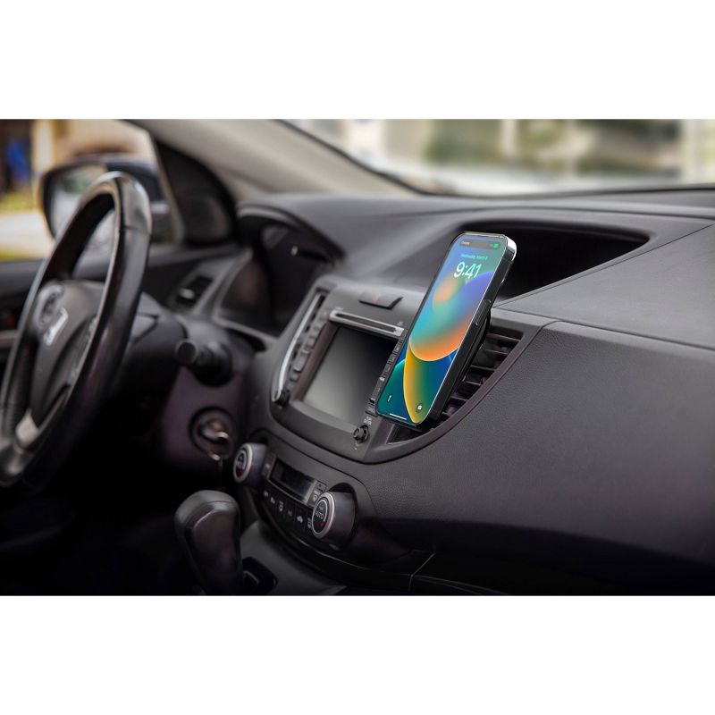 slide 7 of 7, Scosche MagicMount Pro MS 3-in-1 Window/Dash Car Mount with MagSafe Compatible Ring - Black, 1 ct