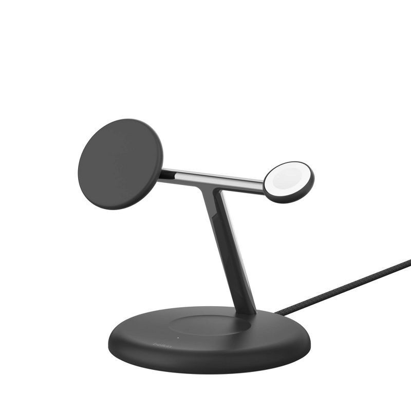 slide 9 of 11, Belkin Qi2 3-in-1 Wireless Charging Stand - Black, 1 ct