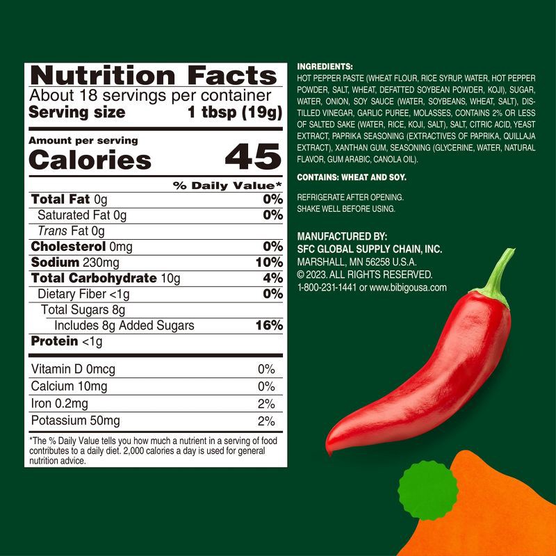 slide 8 of 9, Bibigo Gochujang Hot Sweet Sauce - 12.16oz, 12.16 oz
