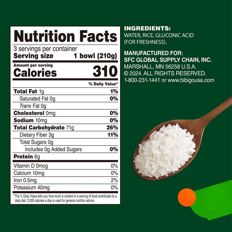 slide 8 of 8, Bibigo Gluten Free Cooked Sticky White Rice - 22.2oz/3ct, 22.2 oz, 3 ct