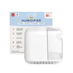 Canopy Mist Free Evaporative 4 in 1 Humidifier with Settings, Optional Night Light, White Noise Machine & Aroma Diffusion, 2.5ltr - White
