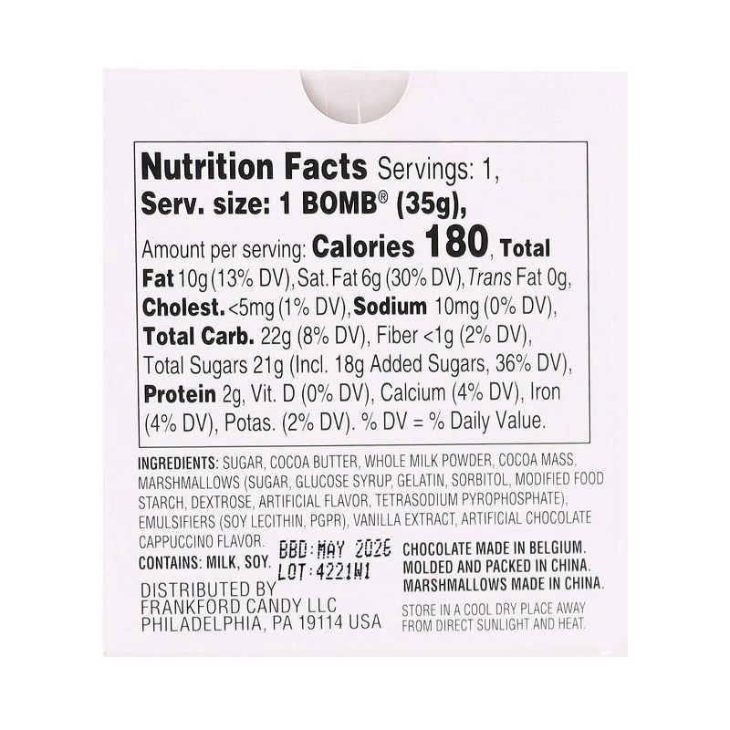 slide 3 of 3, Dunkin' Donuts Dunkaccino Hot Christmas Chocolate Bomb - 1.23oz, 1.23 oz