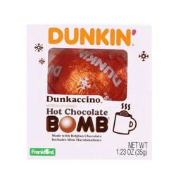Dunkin' Donuts Dunkaccino Hot Christmas Chocolate Bomb - 1.23oz