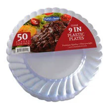 Caterer's Choice Clear Plastic Plates