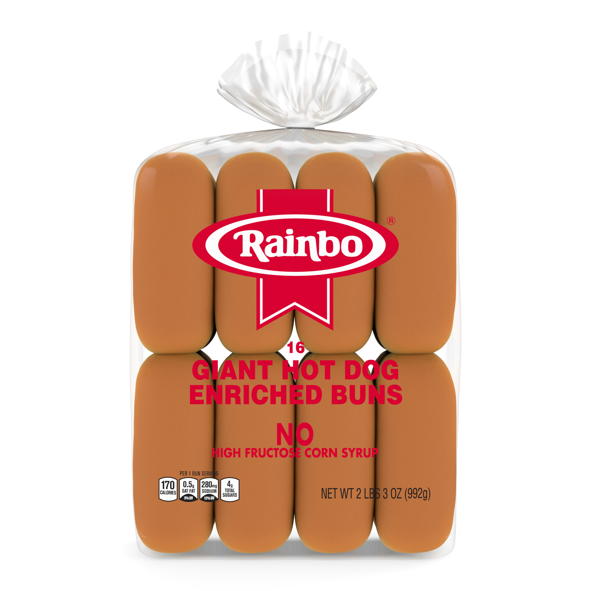 slide 1 of 5, Ball Park Rainbo Giant Hot Dog Enriched Buns, 16 count, 16 ct