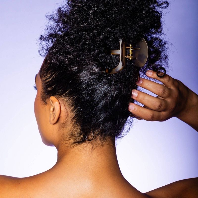 slide 7 of 7, Gimme Beauty Thick Curly Claw Clips - Black/Tortoise - 2pc, 2 ct