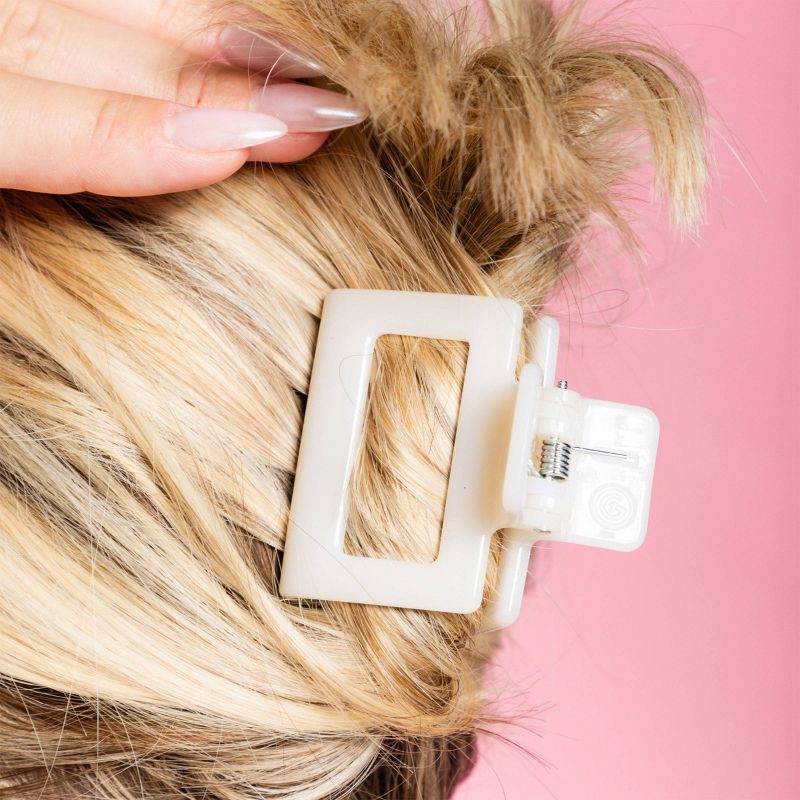 slide 5 of 8, Gimme Beauty Claw Clip - Brown/Cream - 2pc, 2 ct