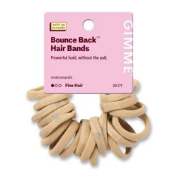 Gimme Beauty Bounce Back Small Hair Bands for Fine Hair - Blonde - 20ct