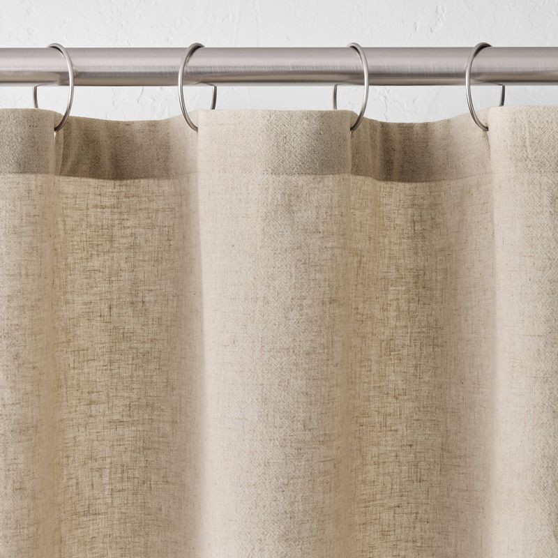 slide 2 of 3, Linen Shower Curtain Natural - Casaluna, 1 ct