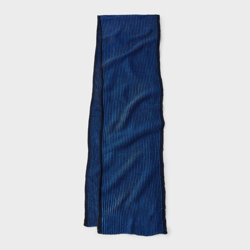 slide 2 of 3, Men's Striped Scarf - Goodfellow & Co™ Navy One Size Fits Most, 1 ct