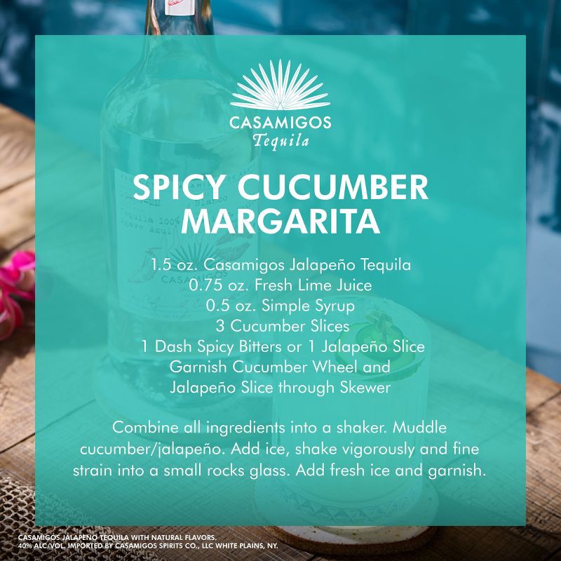 slide 5 of 10, Casamigos Casamigas Jalapeno Tequila - 750ml Bottle, 750 ml
