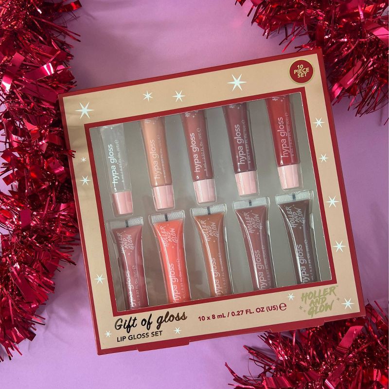 slide 6 of 6, Holler and Glow Juicy Lip Gloss Tube Gift Set - 10ct, 10 ct