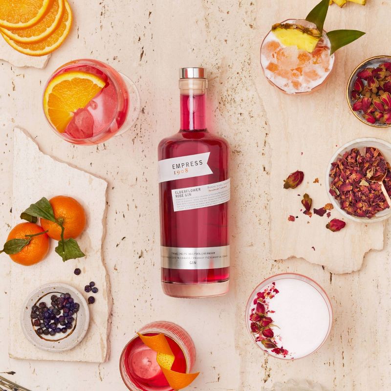 slide 4 of 5, Empress 1908 Elderflower Rose Gin - 750ml Bottle, 750 ml