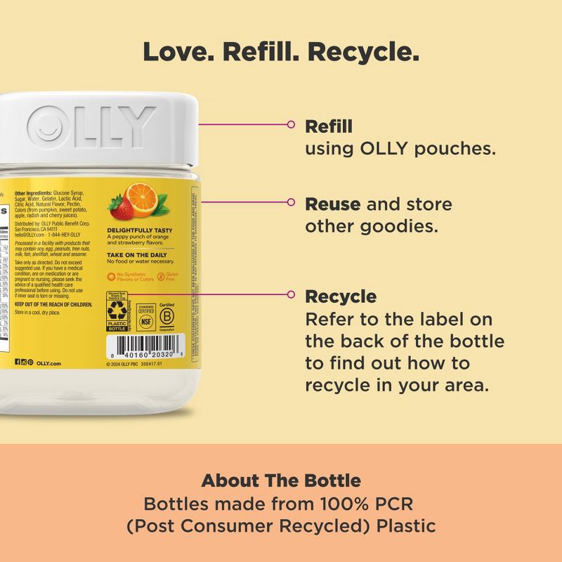 slide 4 of 4, OLLY Kids' Multivitamin Gummies - 100ct, 100 ct