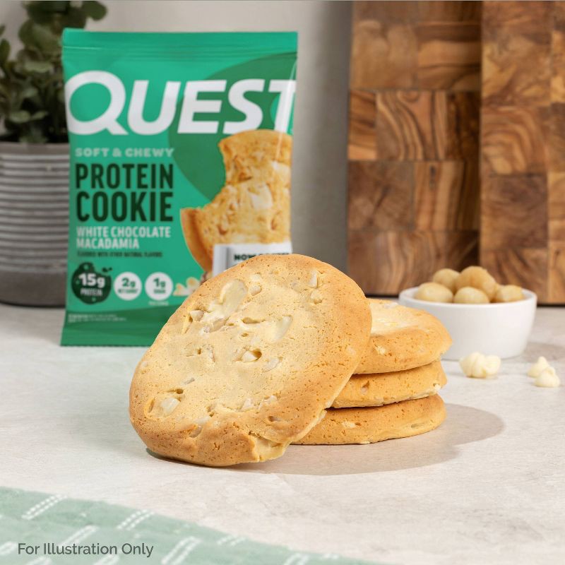 slide 8 of 9, Quest Nutrition White Macadamia Nut Cookies - Chocolate - 8.16oz/4ct, 8.16 oz, 4 ct