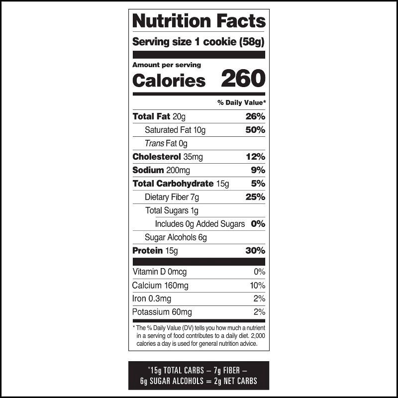slide 9 of 9, Quest Nutrition White Macadamia Nut Cookies - Chocolate - 8.16oz/4ct, 8.16 oz, 4 ct