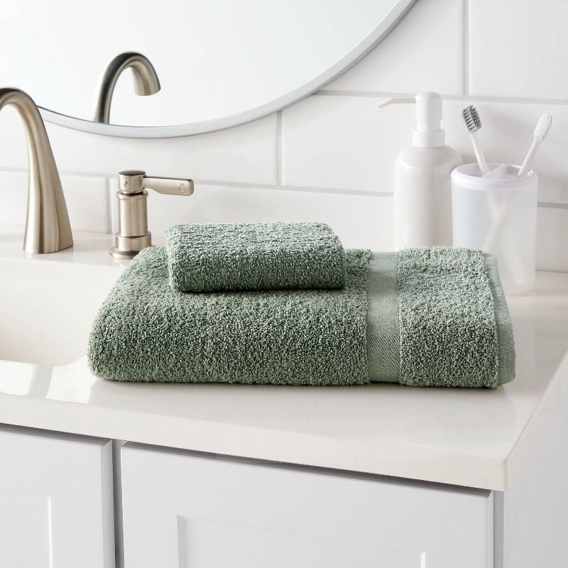 slide 2 of 3, Bath Towel Sage Green - Room Essentials™, 1 ct