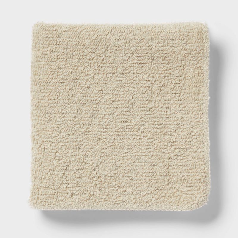 slide 3 of 4, 6pk Washcloth Set Tan - Room Essentials™, 6 ct