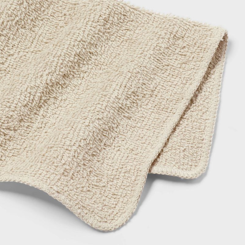 slide 4 of 4, 6pk Washcloth Set Tan - Room Essentials™, 6 ct