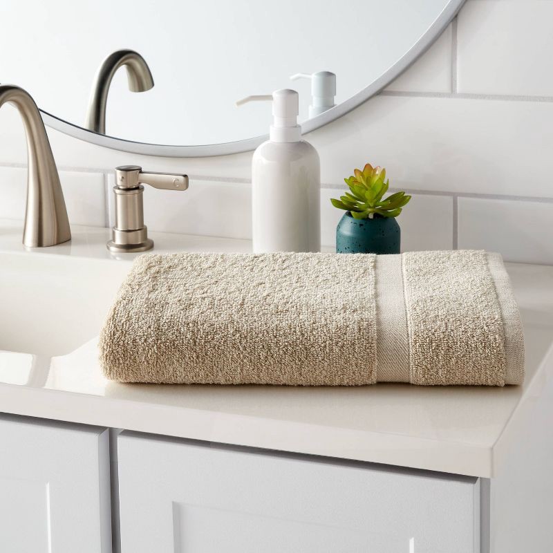 slide 2 of 3, Bath Towel Tan - Room Essentials™, 1 ct
