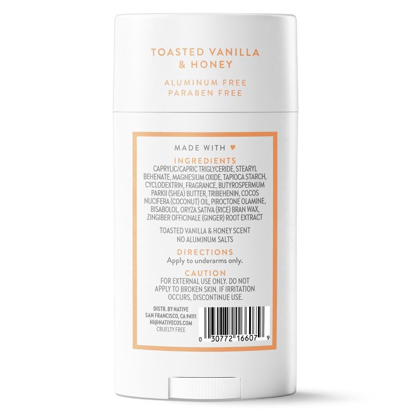 slide 10 of 10, Native Limited Edition Deodorant - Toasted Vanilla & Honey - Aluminum Free - 2.65oz, 2.65 oz