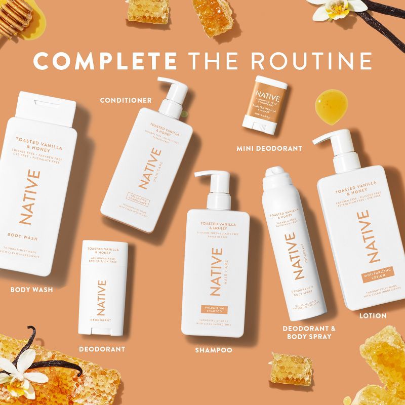 slide 7 of 9, Native Limited Edition Body Wash - Toasted Vanilla & Honey - Sulfate Free - 18 fl oz, 18 fl oz