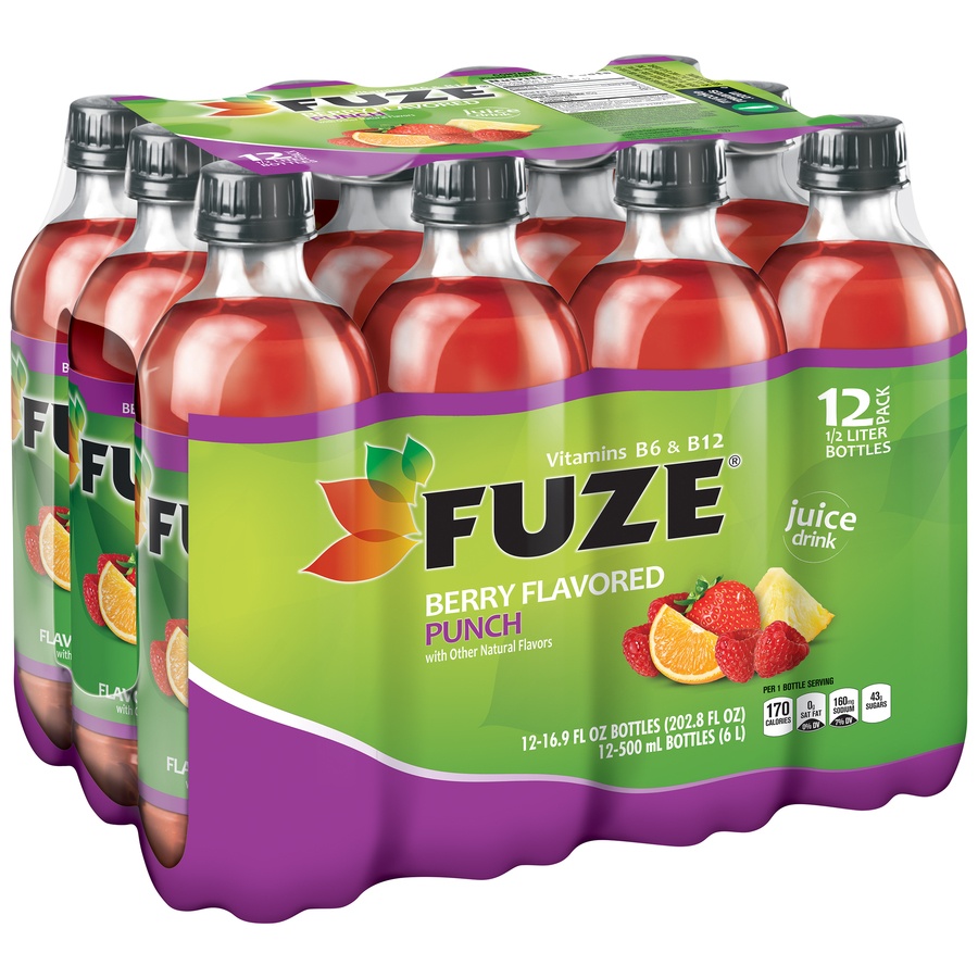 slide 2 of 2, Fuze Berry Punch, 16.9 oz