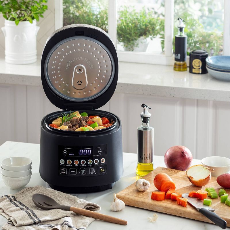 slide 14 of 15, Aroma 20 Cup Digital Rice Cooker Black: Stainless Steel, Small Tray, Steamer for Food, Rice Maker, Removable Lid, 1 ct