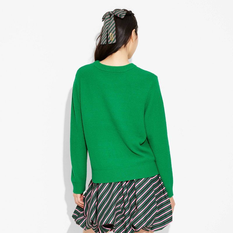 slide 2 of 8, Adult Wicked W Graphic Sweater - Green XL, 1 ct