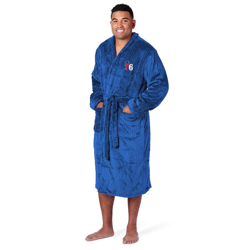 slide 1 of 3, NBA Philadelphia 76ers Ribbed Robe, 1 ct