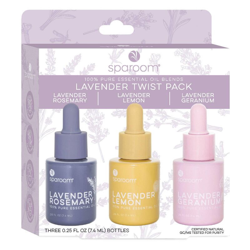 slide 2 of 5, SpaRoom Lavender Twist Essential Oil 3pk 7.4ml, 3 ct, 7.4 ml