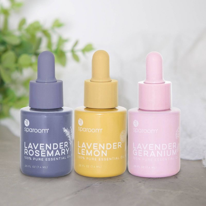 slide 3 of 5, SpaRoom Lavender Twist Essential Oil 3pk 7.4ml, 3 ct, 7.4 ml