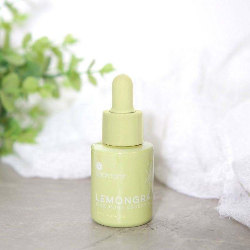 slide 3 of 5, Lemongrass Essential Oil .25 fl oz - SpaRoom, 0.25 fl oz