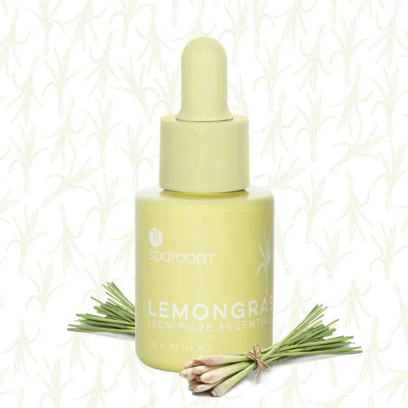 slide 4 of 5, Lemongrass Essential Oil .25 fl oz - SpaRoom, 0.25 fl oz