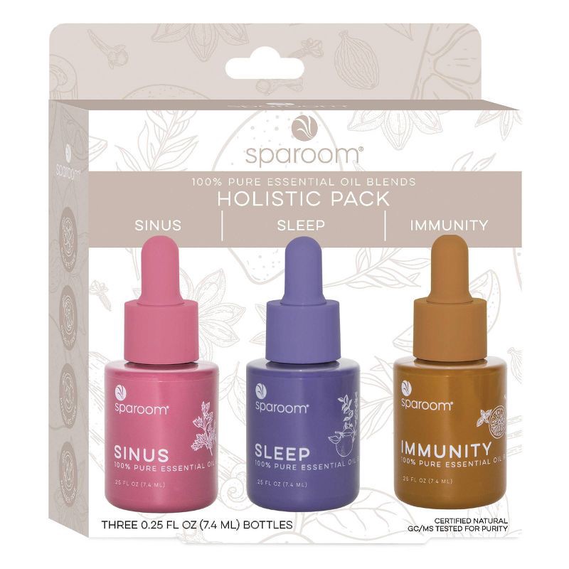 slide 2 of 5, SpaRoom Holistic Essential Oil 3pk 7.4ml, 3 ct, 7.4 ml