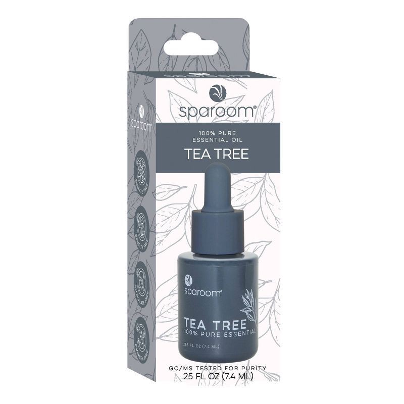 slide 2 of 5, SpaRoom Tea Tree Essential Oil .25 fl oz, 7.4 ml