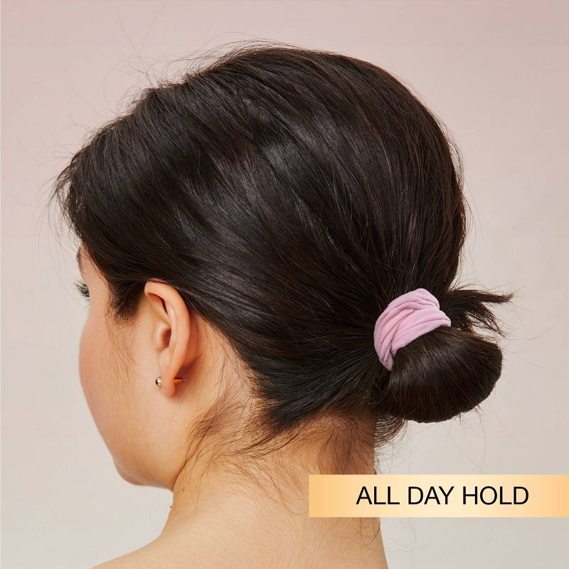 slide 7 of 8, scunci scünci No Damage Super Comfy Ruched Fabric Hosiery Elastic Hair Tie Ponytailers - Assorted Colors - All Hair - 6pcs, 6 ct