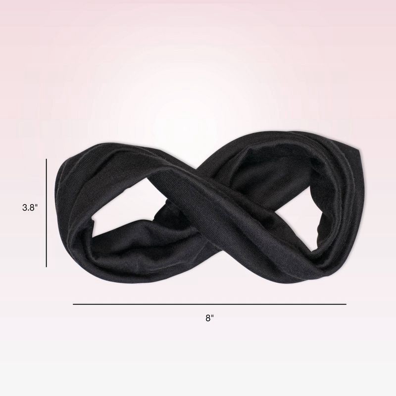 slide 4 of 7, scunci scünci No Damage Total Comfort Extra Wide Headbands - Gray/Black - All Hair - 2pcs, 2 ct