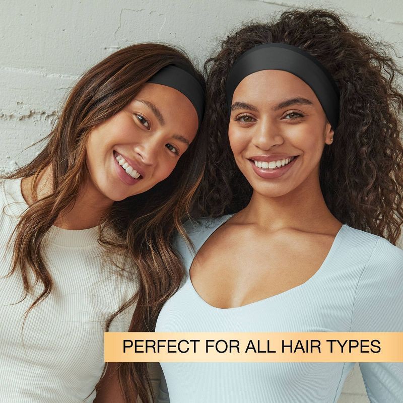 slide 6 of 7, scunci scünci No Damage Total Comfort Extra Wide Headbands - Gray/Black - All Hair - 2pcs, 2 ct