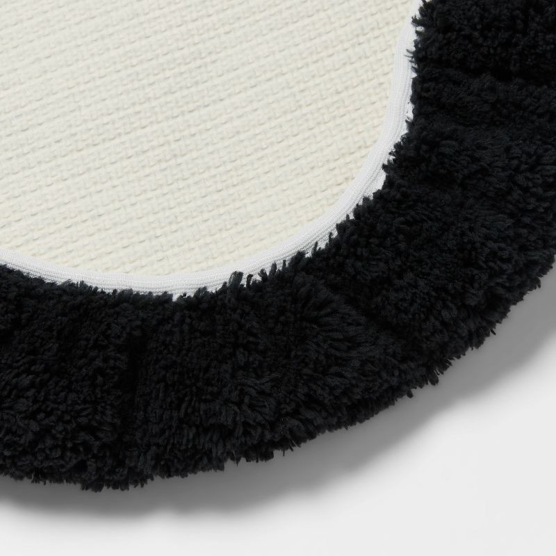 slide 5 of 5, 3pc Everyday Non Slip Bath Lid and Contour Set with Rug Black - Room Essentials™, 3 ct