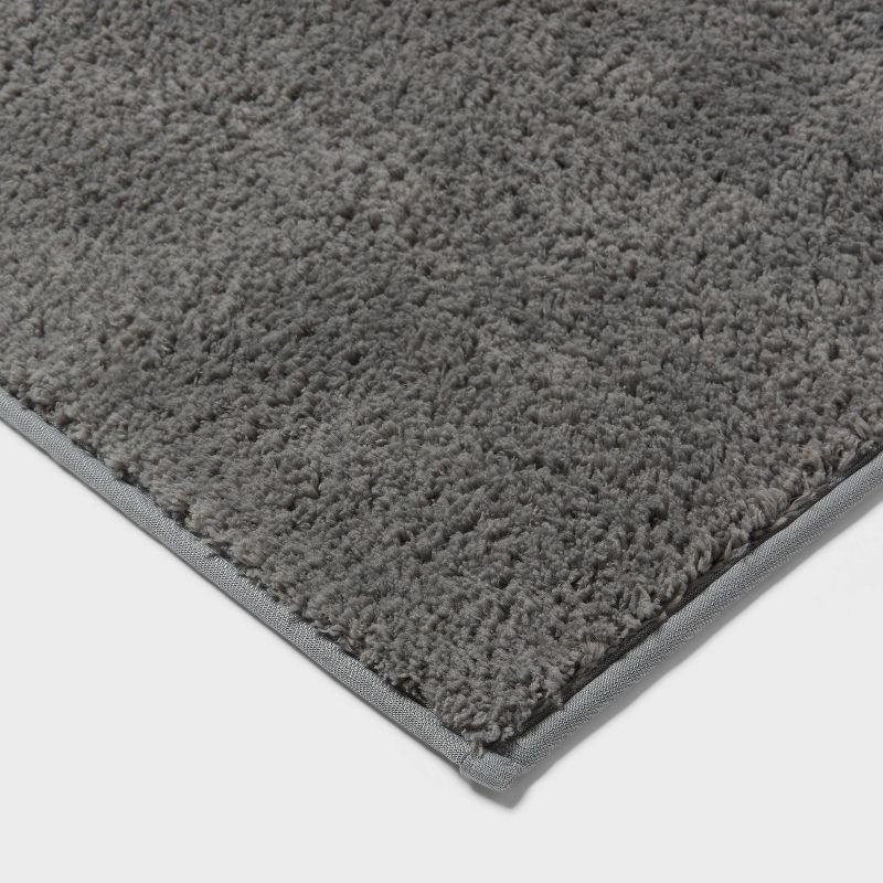 slide 3 of 5, 3pc Everyday Non Slip Bath Lid and Contour Set with Rug Gray - Room Essentials™, 3 ct