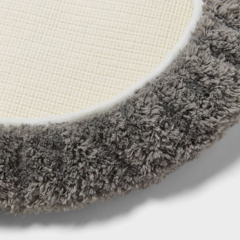 slide 5 of 5, 3pc Everyday Non Slip Bath Lid and Contour Set with Rug Gray - Room Essentials™, 3 ct