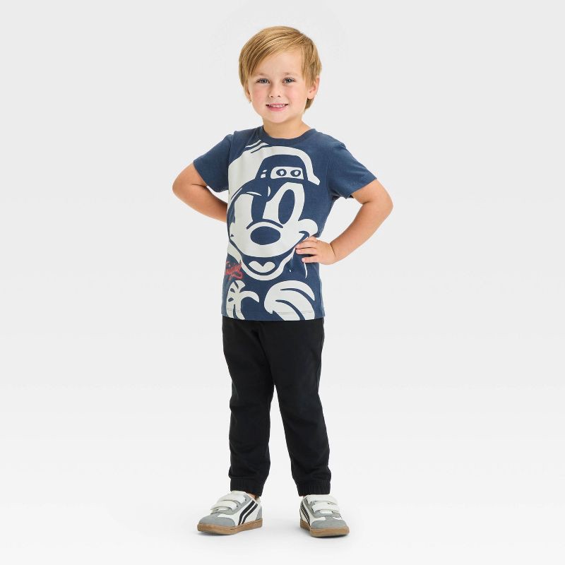 slide 3 of 3, Toddler Boys' Disney Mickey Mouse T-Shirt - Blue 2T, 1 ct