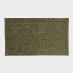 20"x34" Performance Plus Plush Non-Skid Bath Rug Moss Green- Threshold™