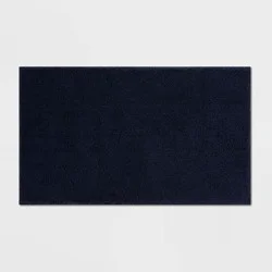 20"x34" Performance Plus Plush Non Skid Bath Rug Navy - Threshold™