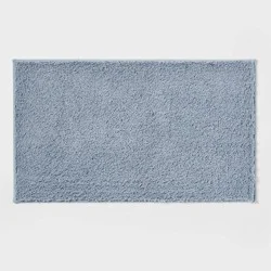 20"x34" Performance Plus Plush Non Skid Bath Rug Light Blue - Threshold™