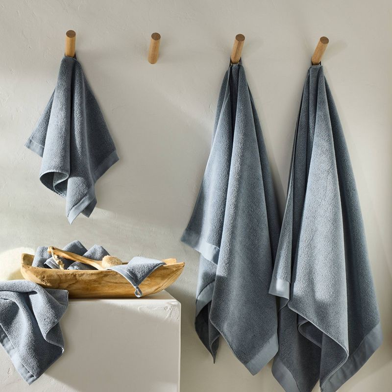 slide 2 of 4, 2pk Modal Hand Towel Mineral Blue - Casaluna™, 2 ct