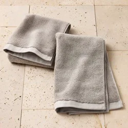 2pk Modal Hand Towel Gray - Casaluna™